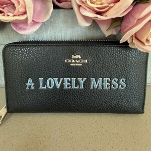 Coach x Disney A lovely Mess long zip around wallet
